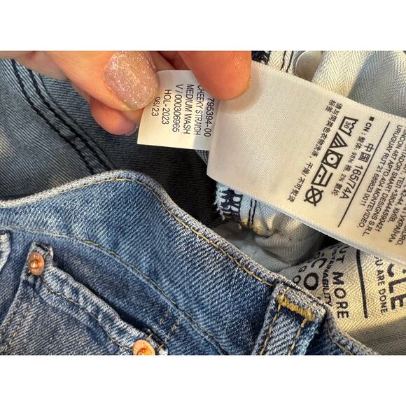 Gap Womens Cheeky Straight Jeans High Rise Button Fly 29 8 New with tags - Picture 12 of 13